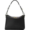 Lanvin Compagnon Asymmetrical Bag In Leather In Black