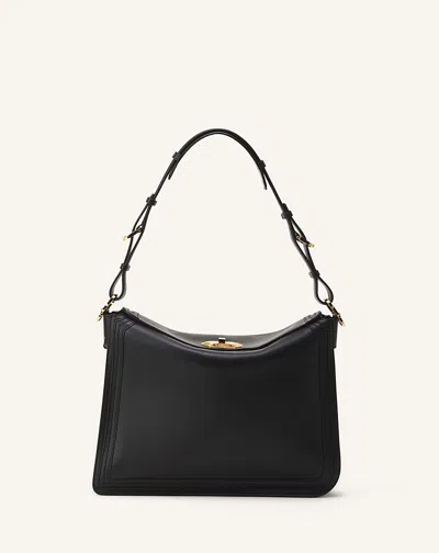 LANVIN COMPAGNON ASYMMETRICAL BAG IN LEATHER