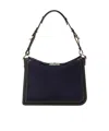 Lanvin Compagnon Small Asymmetrical Bag With A Python Finish In Black