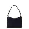 Lanvin Compagnon Small Asymmetrical Bag With A Python Finish In Black
