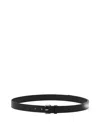 Lanvin Compagnon Leather Belt In Brown