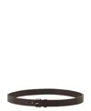 Lanvin Compagnon Leather Belt In Brown