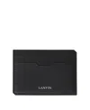 Lanvin Compagnon Leather Cardholder In Brown