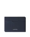 Lanvin Compagnon Leather Cardholder In Brown