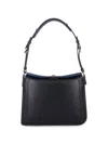 Lanvin Compagnon Small Asymmetrical Bag With A Python Finish In Black