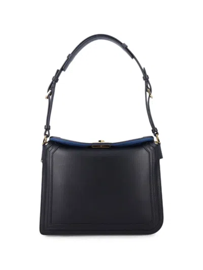 LANVIN COMPAGNON LEATHER TOTE BAG