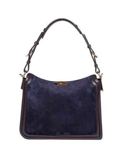 Lanvin Compagnon Shoulder Bag In Blue