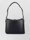 Lanvin Compagnon Small Asymmetrical Bag With A Python Finish In Black