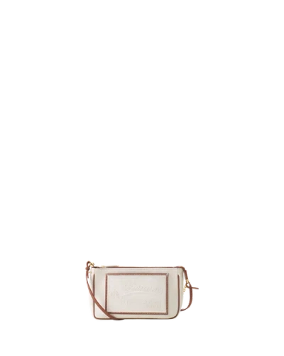 Lanvin Compagnon Small Zipped Sholder Bag In Canvas In Neutral