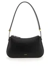 Lanvin Letter Detail Shoulder Bag In Black