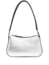 Lanvin Concerto Mettalic-effect Shoulder Bag In Grey