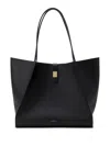 Lanvin Concerto Arpège Leather Tote In Black