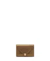 Lanvin Concerto Arpege Wallet Bag In Metallic Grained Leather In Gold