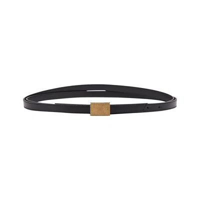 Pre-owned Lanvin Concerto Double Row Belt 'black' | Women's Size 90