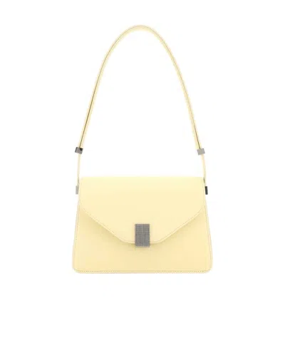 Lanvin Concerto Leather Crossbody Bag In Yellow