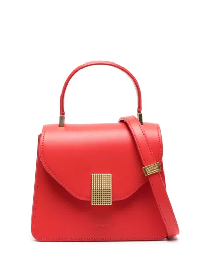 Lanvin Concerto Leather Mini Bag In Red