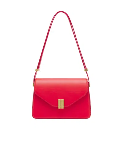 LANVIN CONCERTO LEATHER SHOULDER BAG