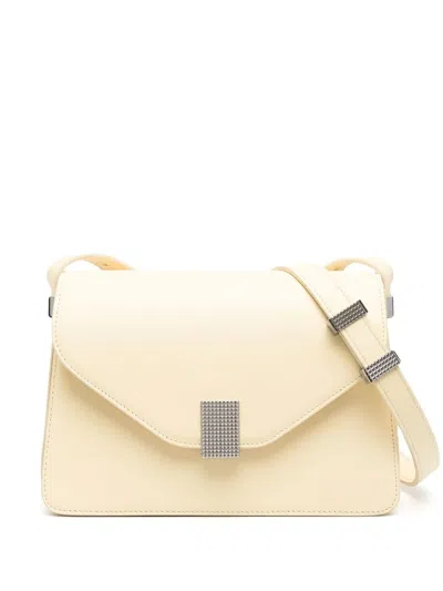 Lanvin Concerto Leather Crossbody Bag In Gelb