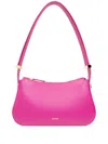 Lanvin Smooth Grain Calf Leather Shoulder Bag In Pink