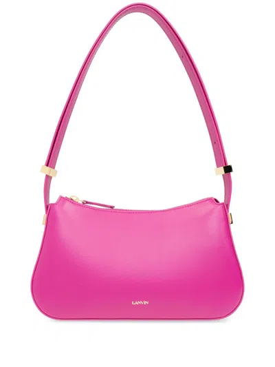 Lanvin Concerto Leather Shoulder Bag In Pink