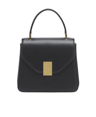 Lanvin Concerto Leather Top-handle Bag In Green