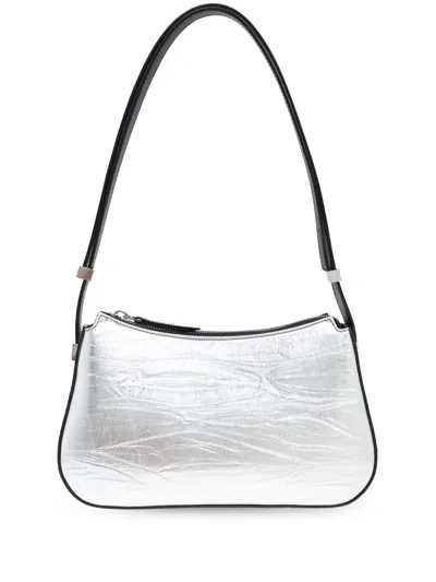 Lanvin Concerto Mettalic-effect Shoulder Bag In Silver