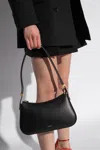 Lanvin Letter Detail Shoulder Bag In Black