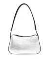 Lanvin Concerto Mettalic-effect Shoulder Bag In Silver