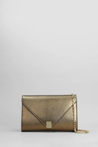 Lanvin Concerto Wallet Clutch In Bronze Leather In Brown