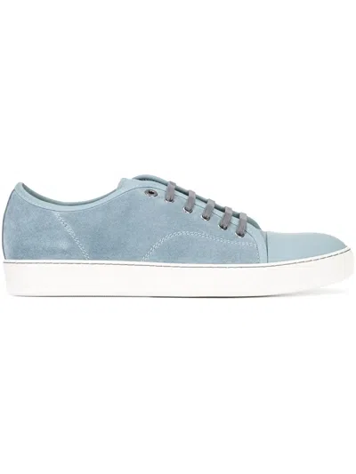 Lanvin Contrast Toe Cap Sneakers In Blue