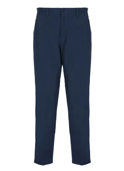 Lanvin Cotton Blend Pants In Blue