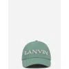 Lanvin Cotton Cap In Vert De Gris