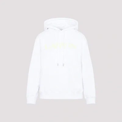 Lanvin Cotton Classic Fit Hoodie Xs In White