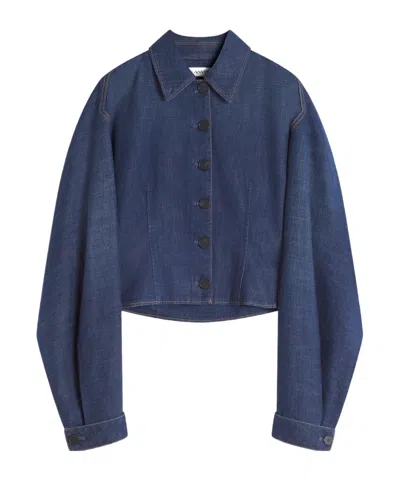 Lanvin Cotton Denim Jacket In Blue