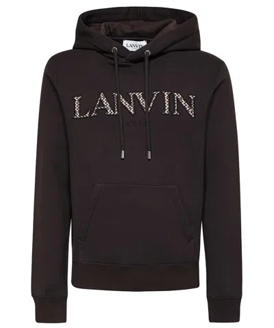 Lanvin Cotton Hoodie In Black