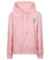 Lanvin Print Embroidery Hoodie In Pink