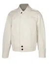 Lanvin Ice Color Cotton Blouson Jacket In White