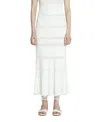 Lanvin Cotton Skirt Midi Length Flared Hem