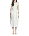 Lanvin Cotton Peplum Dress In White