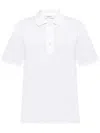 Lanvin Collared Shirt With Short Sleeves And Slits In White