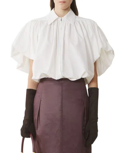 Lanvin Cotton Popelin Top In White