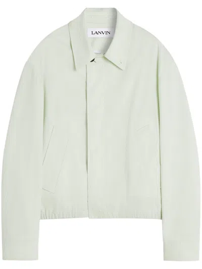 Lanvin Cotton Shirt Jacket In Green