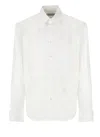 Lanvin Curved Hem Long-sleeved Shirt In White