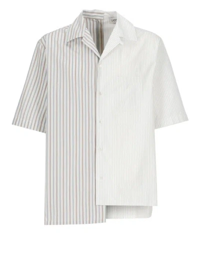 Lanvin Cotton Shirt In Blanco