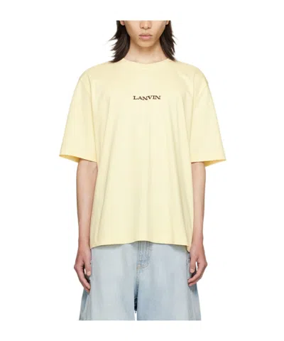 Lanvin Cotton Short-sleeved T-shirt In Nude