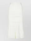 Lanvin Cotton Skirt Midi Length Flared Hem