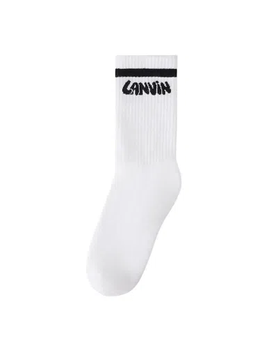 Lanvin Cotton Socks In White