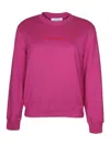 Lanvin Cotton Sweatshirt With Embroidered Logo In Multicolour