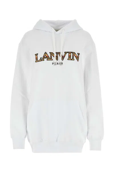 Lanvin Cotton Sweatshirt In White