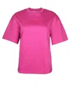Lanvin Embroidered T-shirt In Fuchsia